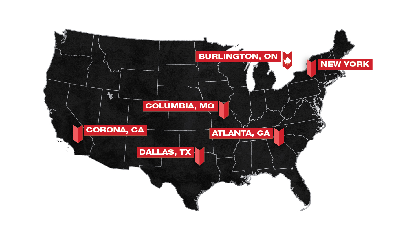 Columbia Safety and Supply has store front distribution in 4 locations and nearly a dozen distribute warehouses across the United States