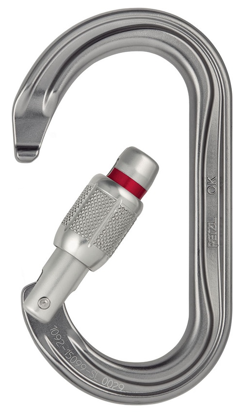 Petzl OK Oval SCREW LOCK Pulley And Ascender Carabiner Columbia Safety