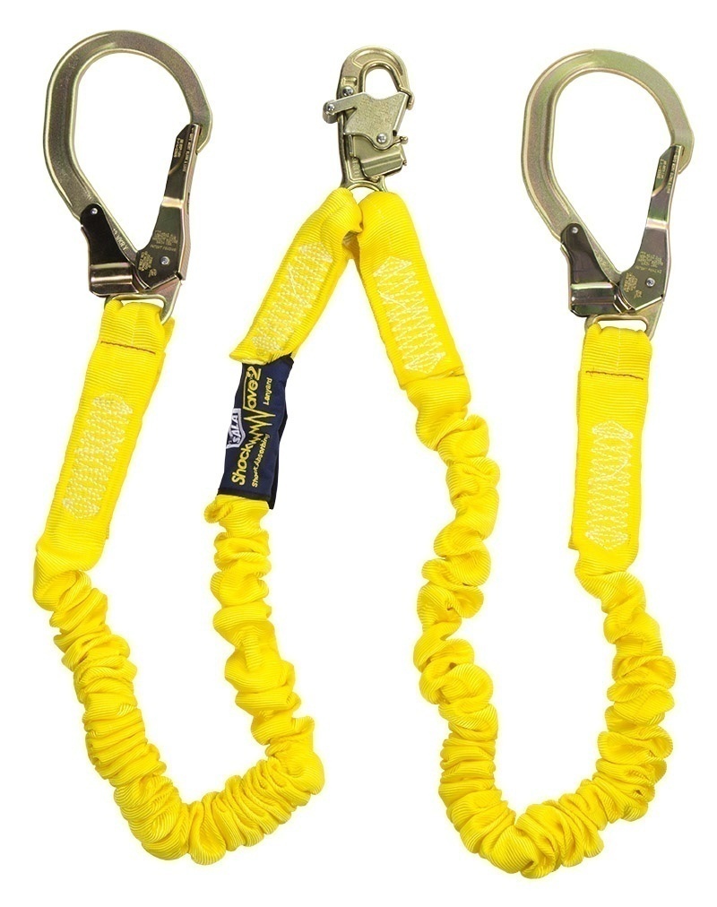 3M DBI Sala ShockWave2 Shock Absorbing Twin Leg Lanyard with Steel ...