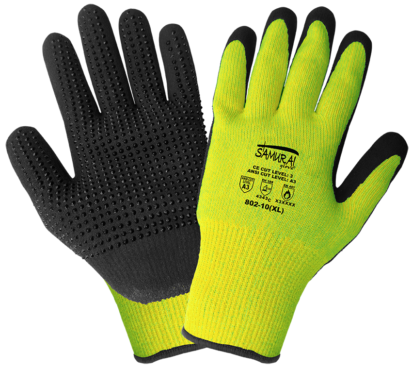 Samurai Glove   High Visibility Cut And Heat Resistant Gloves (12 Pair)