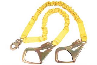 Ironwear Safety, 2340 Dual Leg Energy Absorbing Lanyard with Steel Rebar  Hooks - Gryphon Safety Equipment