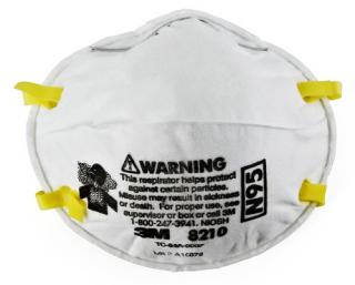 3M Particulate Respirator 8210, N95 (Box of 20)