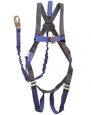 Elk River ConstructionPlus Harness with 6 Foot NoPac Lanyard and 1 D-Ring
