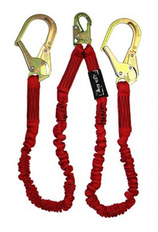 Ironwear Safety, 2340 Dual Leg Energy Absorbing Lanyard with Steel Rebar  Hooks - Gryphon Safety Equipment