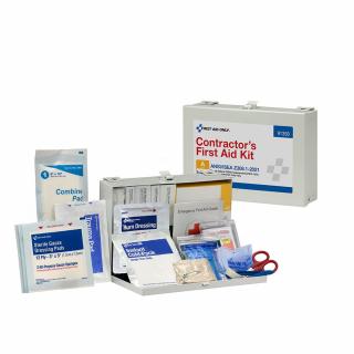 First Aid Only ANSI A 25 Person Contractor Metal ANSI 2021 Compliant First Aid Kit