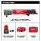 Milwaukee M12 1/2 Inch Right Angle Impact Wrench with Friction Ring Kit