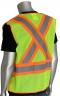 PIP ANSI Type R Class 2 Hi-Vis Lime Two-Tone X-Back Breakaway Mesh Vest