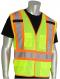 PIP ANSI Type R Class 2 Hi-Vis Lime Two-Tone X-Back Breakaway Mesh Vest