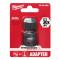 Milwaukee SHOCKWAVE 3/8 Inch Square to 1/4 Inch Hex Adapter