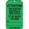 Accuform Scaffold Status Safety Tag: Attention- This Scaffold Was Built To Meet Safety Regulations (5 Pack)