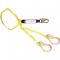 French Creek Dual Leg 4 Foot 1 Inch Web Heavy Duty Lanyard with Snap and 2.5 Inch Steel Rebar Hook