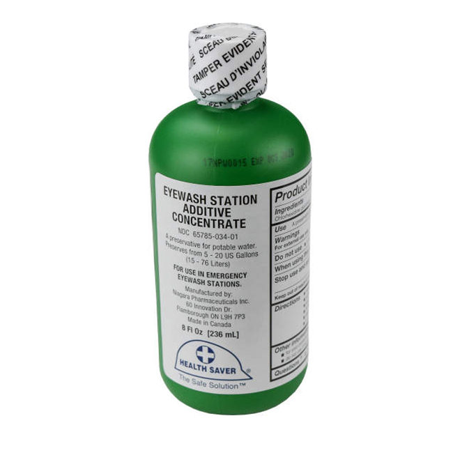 Radians 8 Ounce Emergency Eyewash Station Concentrate Additive from Columbia Safety