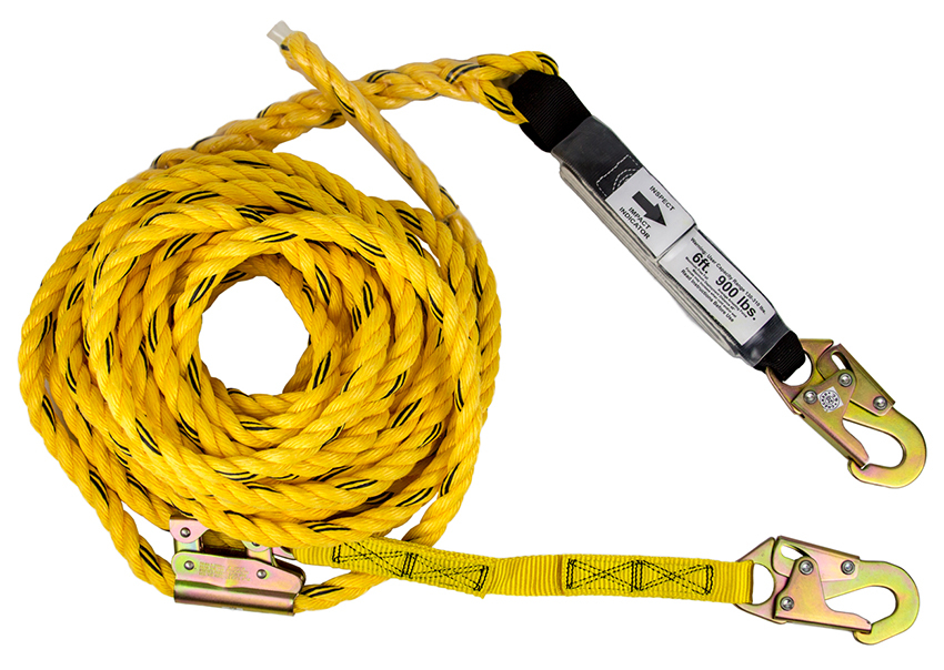 Guardian Poly Steel Rope Vertical Lifeline with Shock Pack from Columbia Safety