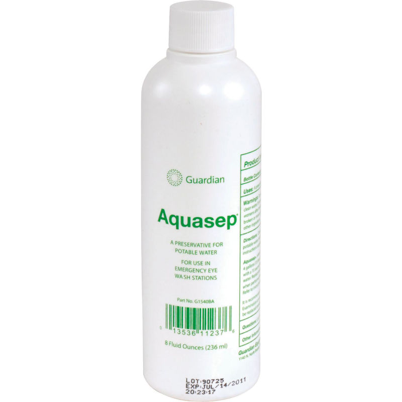 Guardian Equipment Aquasep Eyewash Bacteriostatic Water Additive from Columbia Safety