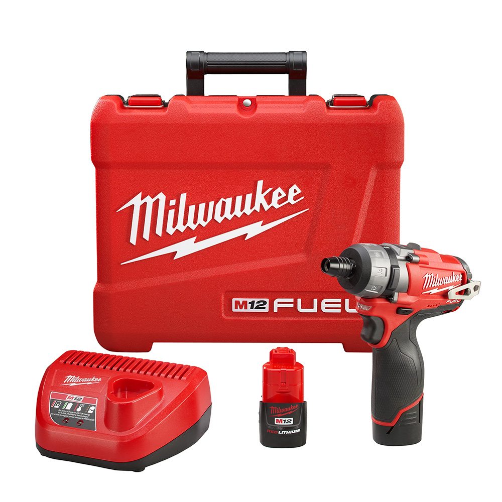 Milwaukee M12 FUEL 1/4 Inch Hex 2-Speed Screwdriver Kit from Columbia Safety