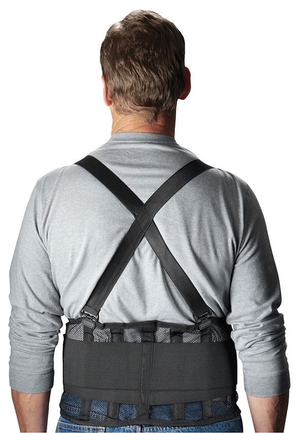 PIP Black Mesh Back Support Belt from Columbia Safety