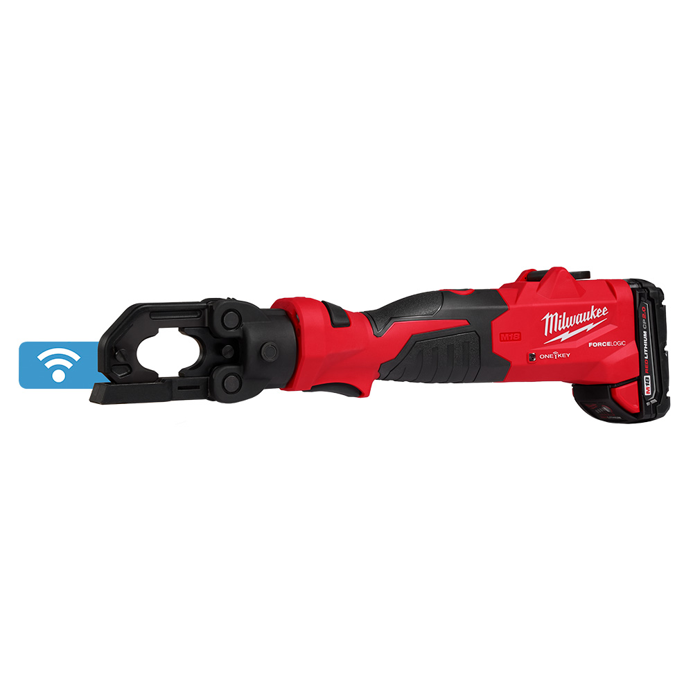 Milwaukee M18 FORCE LOGIC 6T Latched Linear Utility Crimper from Columbia Safety