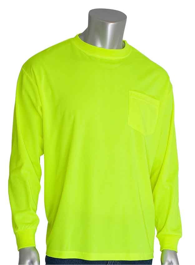PIP Non-ANSI Lime Long Sleeve T-Shirt from Columbia Safety