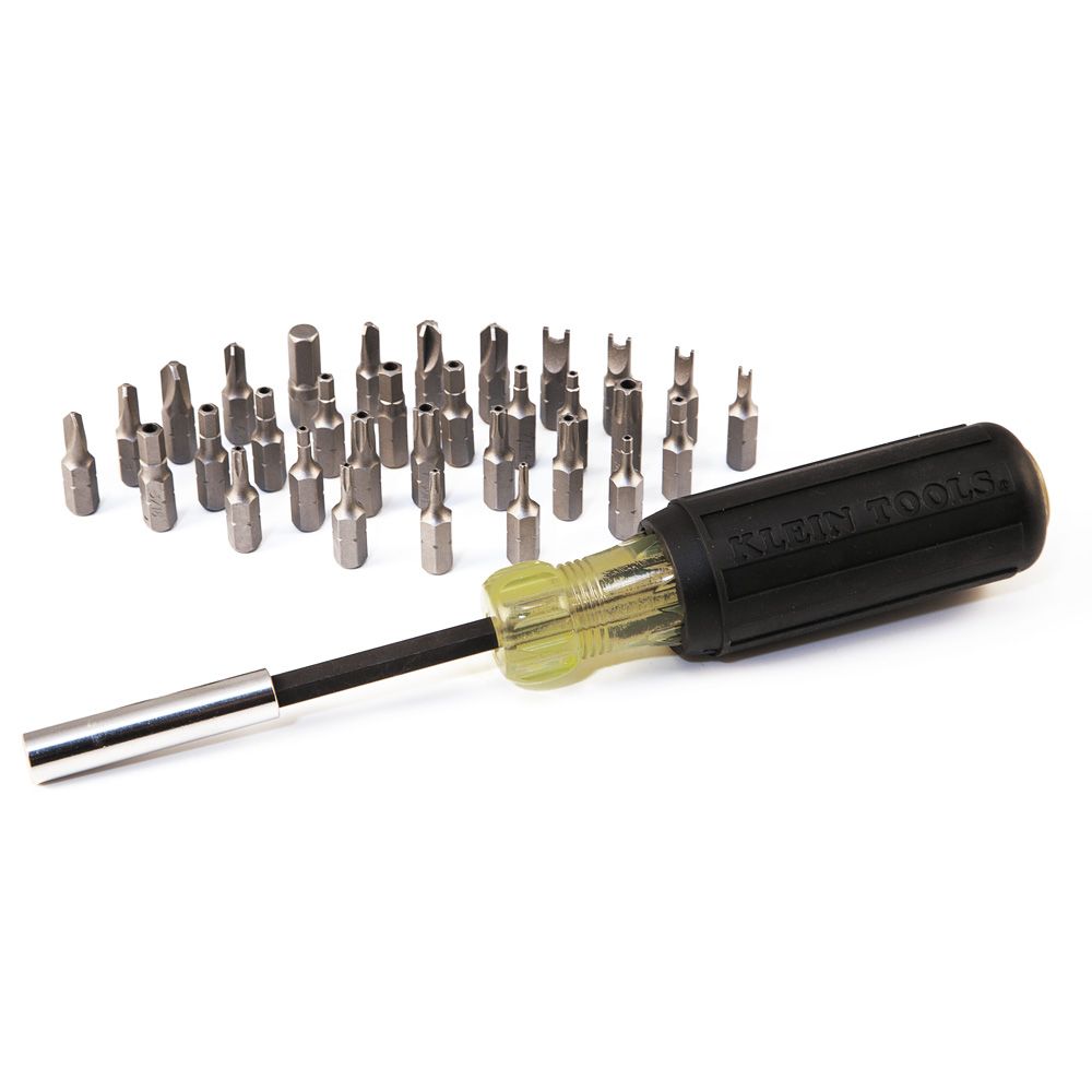 Klein Tools Magnetic Screwdriver with 32 Piece Tamperproof Bit Set from Columbia Safety