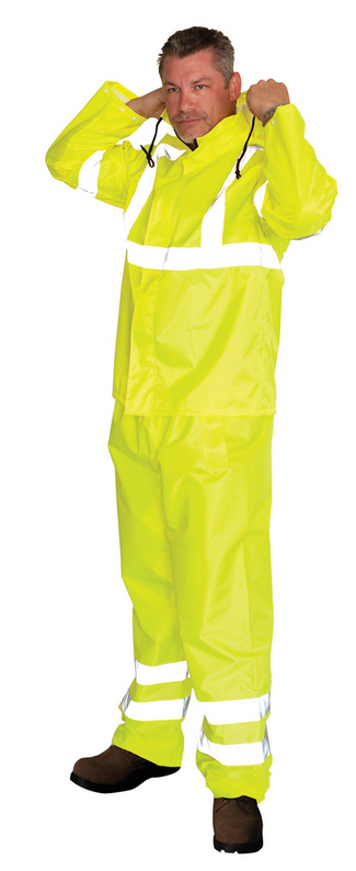 SafetyGear ANSI Class 3 Two-Piece Rain Suit from Columbia Safety