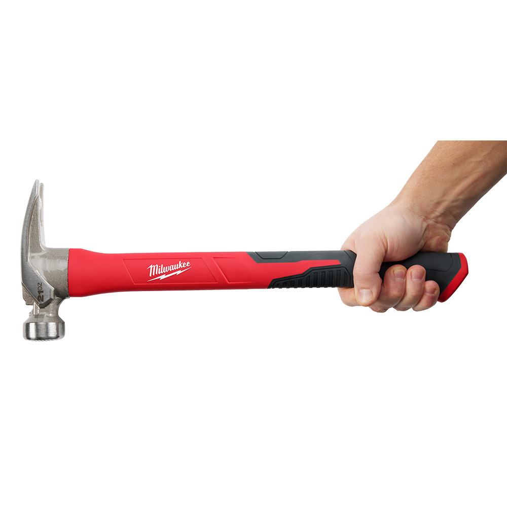 Milwaukee 21oz Milled Face Poly/Fiberglass Handle Hammer from Columbia Safety