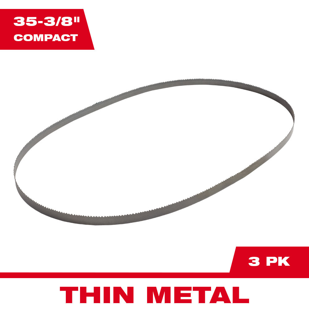 Milwaukee 18 TPI Compact Portable Band Saw Blade (3 Pack) from Columbia Safety