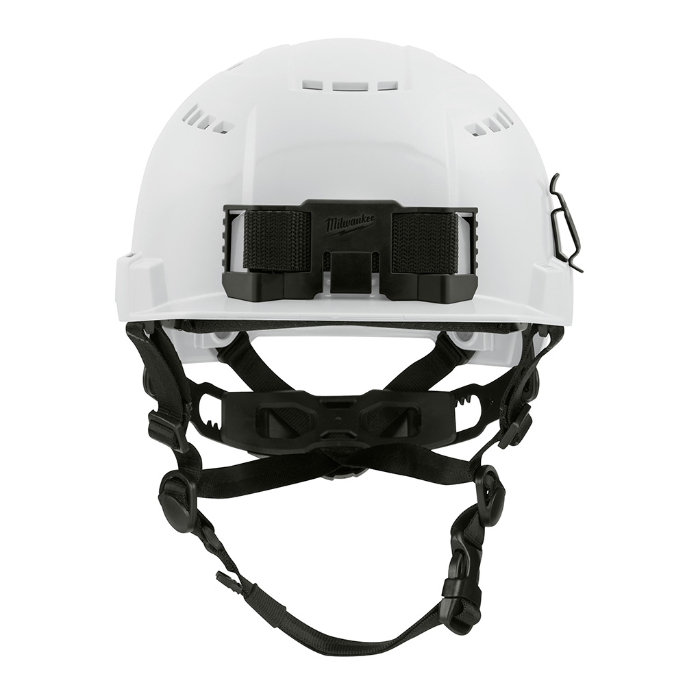 Milwaukee Type 2 Front Brim Vented Safety Helmet with BOLT Accessory Clips from Columbia Safety