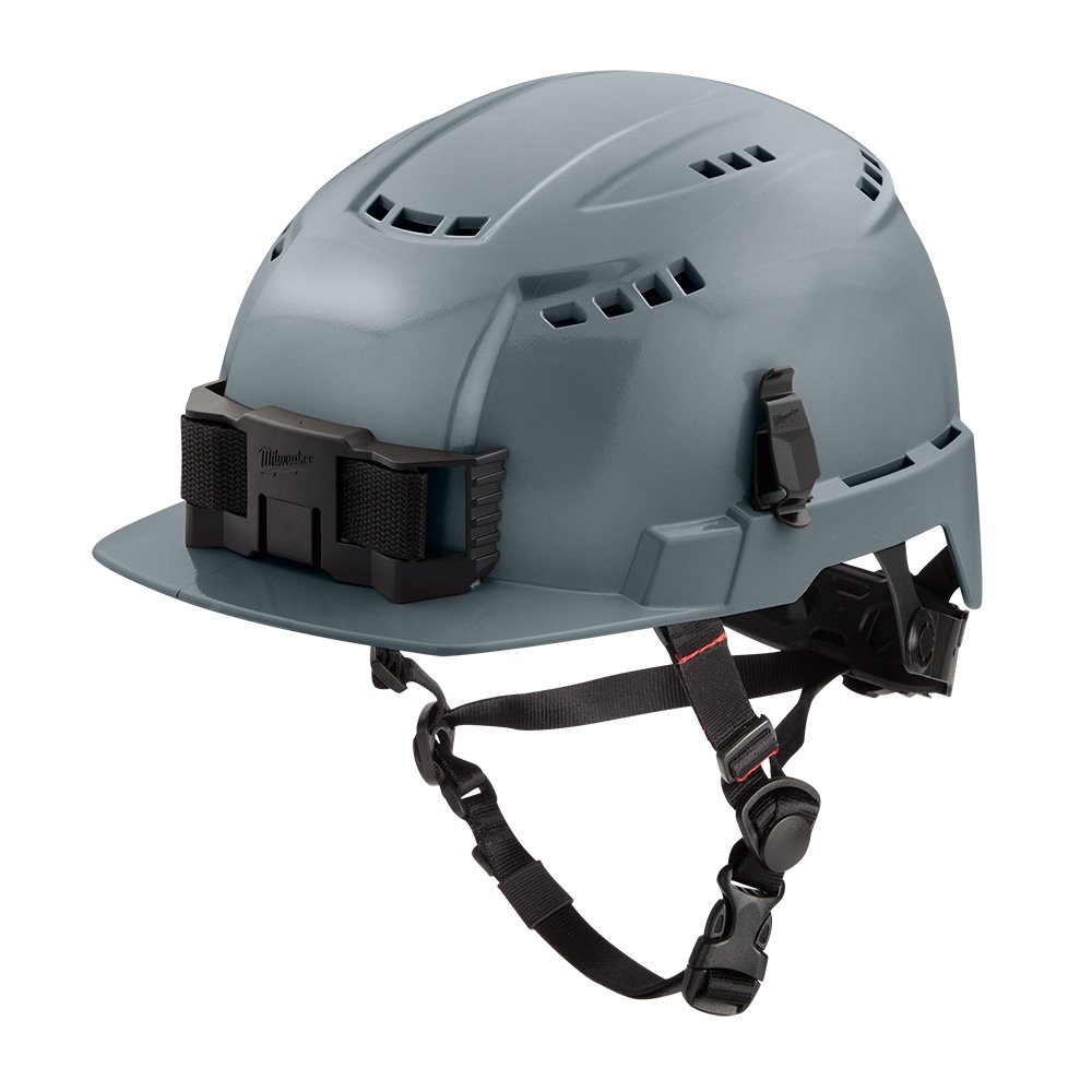 Milwaukee Type 2 Front Brim Vented Safety Helmet with BOLT Accessory Clips from Columbia Safety