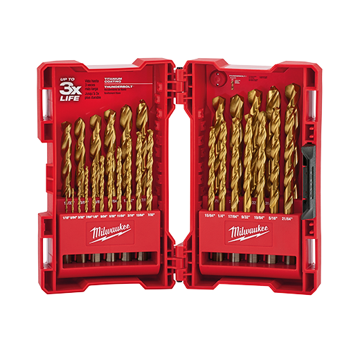 Milwaukee THUNDERBOLT 29 Piece Titanium Coated Drill Bit Set from Columbia Safety