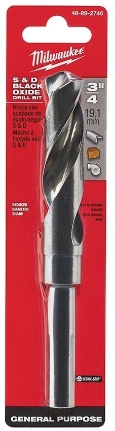 Milwaukee S&D Black Oxide Drill Bit from Columbia Safety