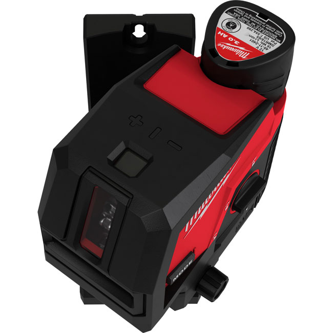 Milwaukee M12 Green Cross Line and Plumb Points Laser with Optional Kit from Columbia Safety