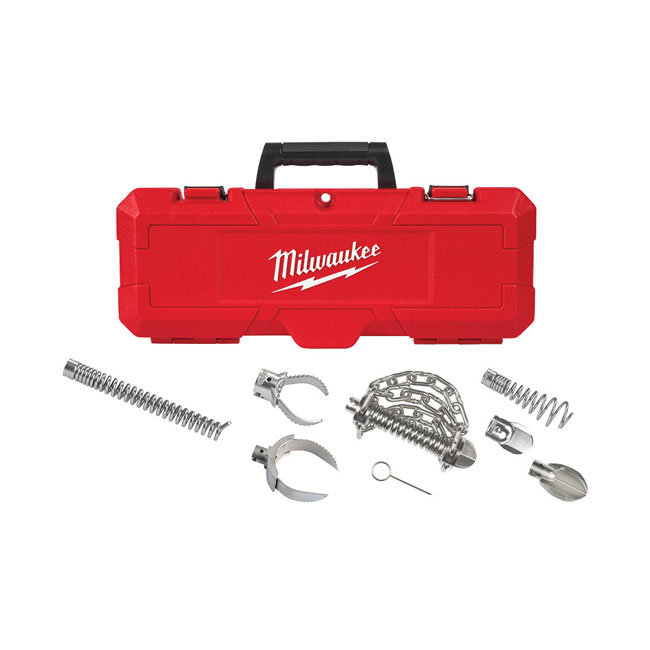 Milwaukee 2 Inch - 4 Inch Head Attachment Kit for 7/8 Inch Sectional Cable from Columbia Safety