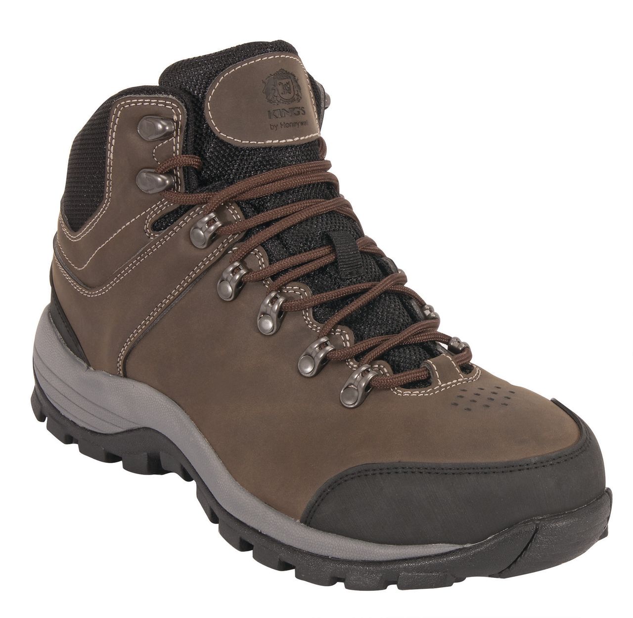 King's Mid-Height Industrial Hiker Work Shoes - Brown from Columbia Safety