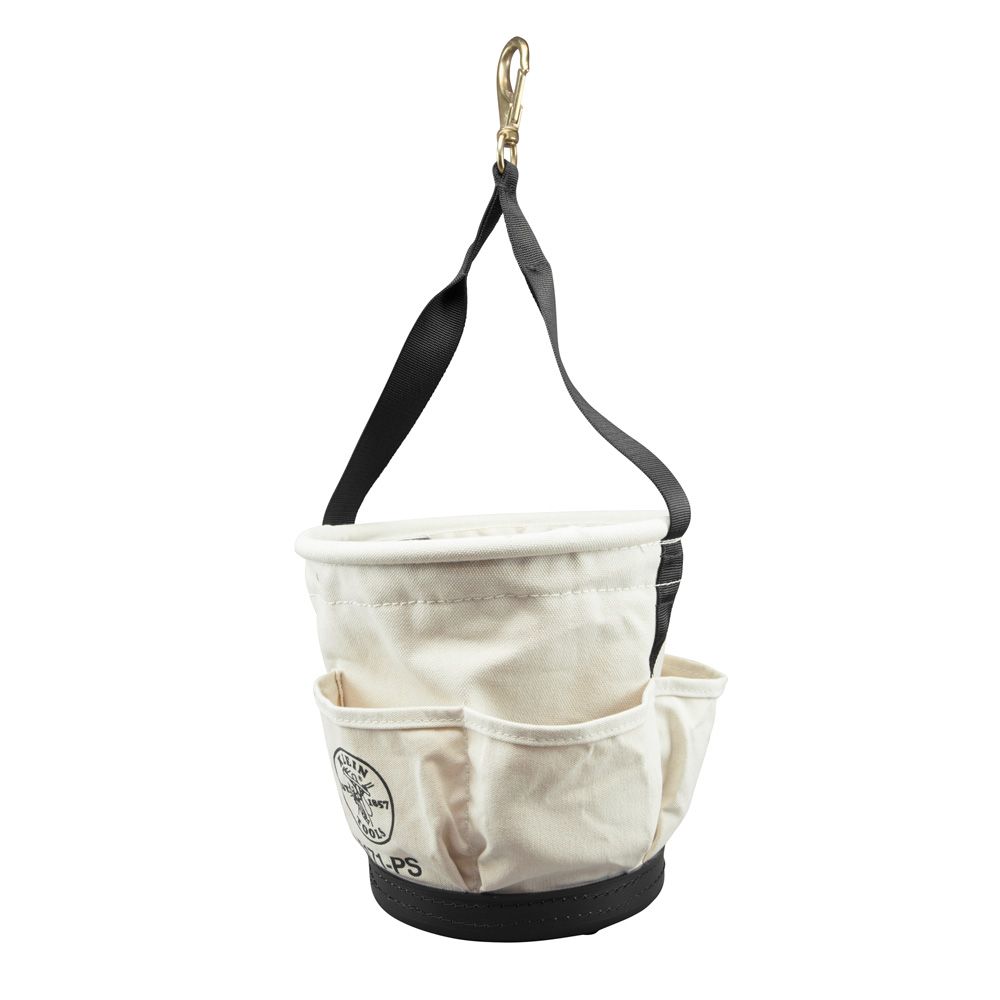 5171PS Klein Tapered Wall Bucket, 4 Outside Pockets from Columbia Safety