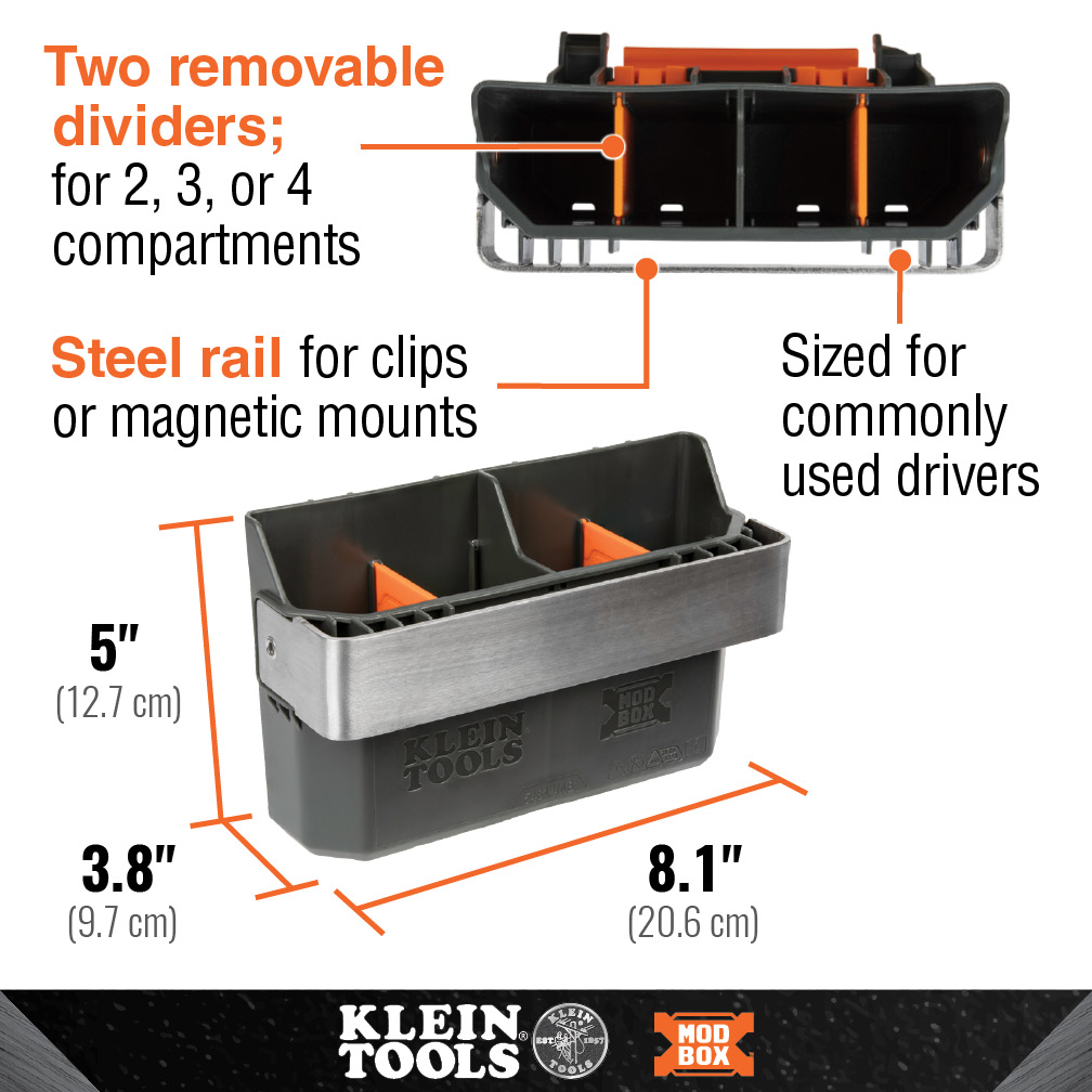 Klein Tools MODbox Tool Carrier Rail Attachment from Columbia Safety