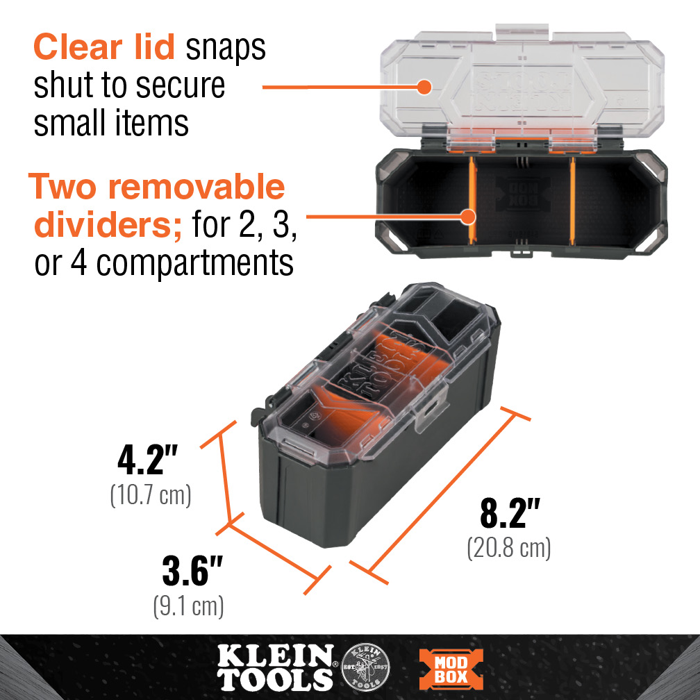 Klein Tools MODbox Parts Bin Rail Attachment from Columbia Safety