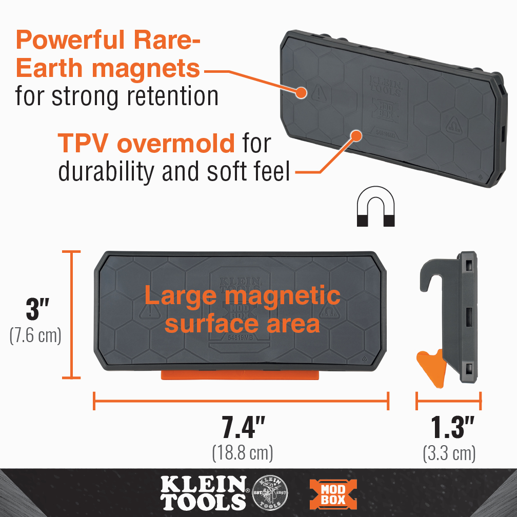 Klein Tools MODbox Magnetic Strip Rail Attachment from Columbia Safety