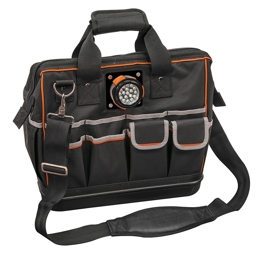 Klein Tools 55431 Tradesman Pro Organizer Lighted Tool Bag from Columbia Safety