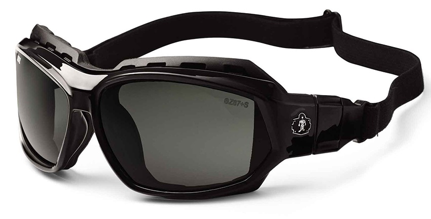 Ergodyne Skullerz Loki Safety Glasses with Polarized Smoke Lens and Black Frame from Columbia Safety