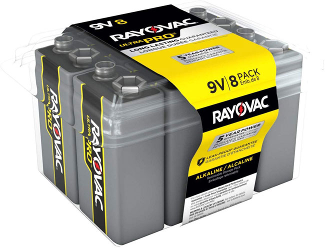 Rayovac 9V Batteries, Ultra Pro - 8 Pack | AL9V-8F from Columbia Safety