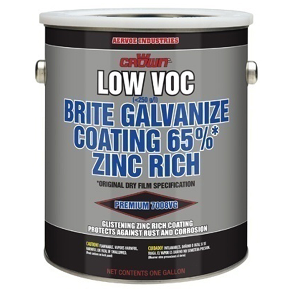 7008VG Crown Low VOC Brite Galvanizing Coating - 1 Gallon from Columbia Safety