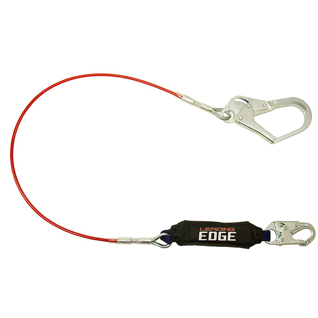 FallTech 8354LE3 Leading Edge Restraint Lanyard with Snap Hook and Rebar Hook from Columbia Safety