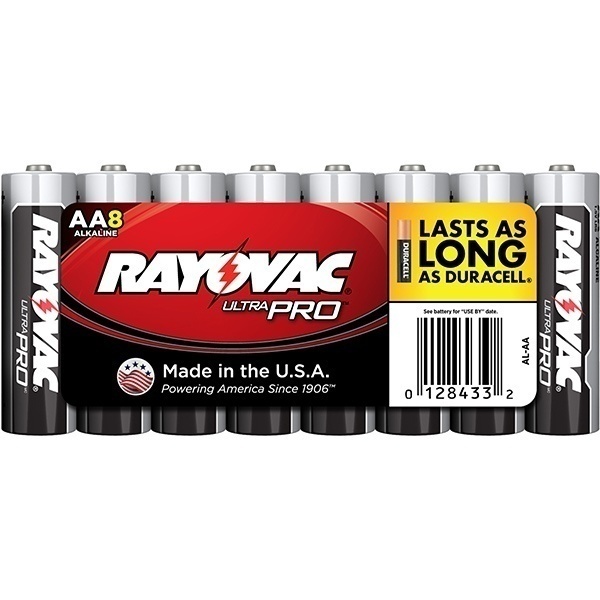 Rayovac Alkaline AA Batteries - 8 Pack from Columbia Safety