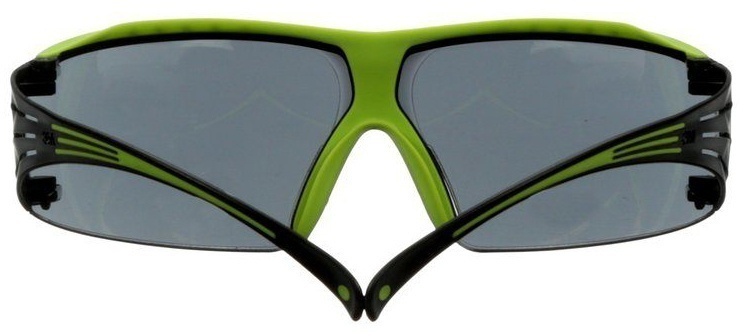 3M SecureFit 400 Series SF402XAS Safety Glasses with Green/Black Temples & Gray Anti-Scratch Lens from Columbia Safety