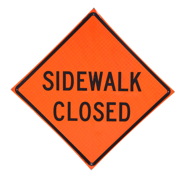Bone Safety Sidewalk Closed  | RE4848SC3OC from Columbia Safety