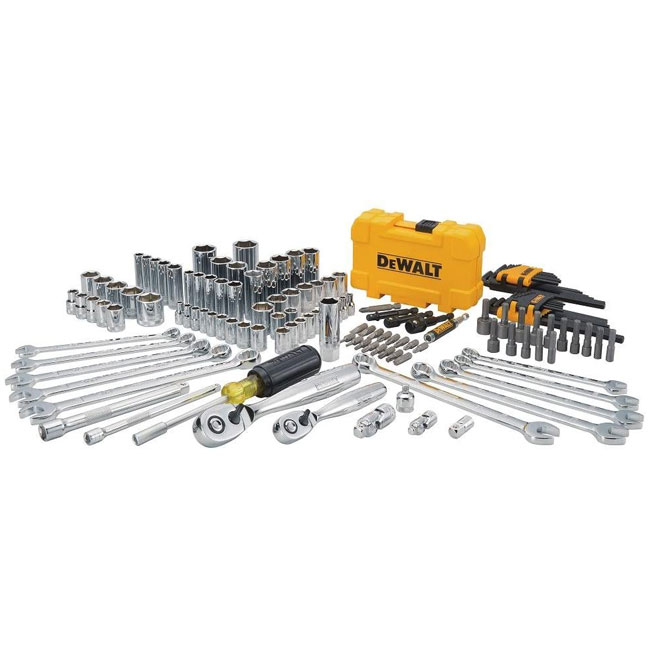 DeWALT 142 Piece 1/4 Inch and 3/8 Inch Drive Mechanics Tool Set from Columbia Safety