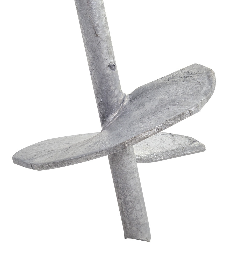 Galvanized Steel 96 Inch Earth Screw Anchor from Columbia Safety
