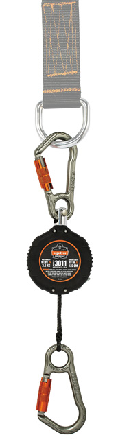 Ergodyne Squids 3011 Retractable Tool Lanyard with Carabiner Mount from Columbia Safety