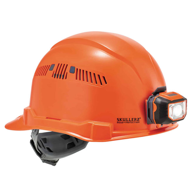 Ergodyne Skullerz 8972LED Class C Cap-Style Hard Hat + LED Light with Ratchet Suspension from Columbia Safety