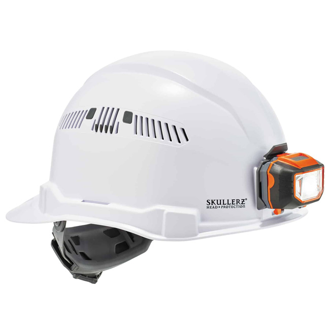 Ergodyne Skullerz 8972LED Class C Cap-Style Hard Hat + LED Light with Ratchet Suspension from Columbia Safety